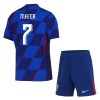 Maillot de Supporter Croatie Majer 7 Extérieur Euro 2024 Pour Enfant